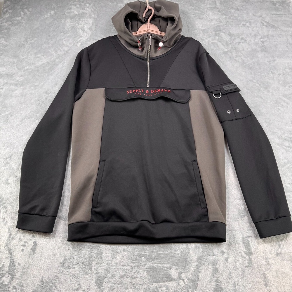 Supply and Demand New York City Hoodie Men's XL Black Sweater Streetwear D‎ Ring